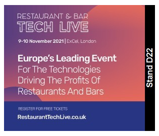 Restaurant & Bar Tech Live 9-10 Nov 2021 at ExCel, London